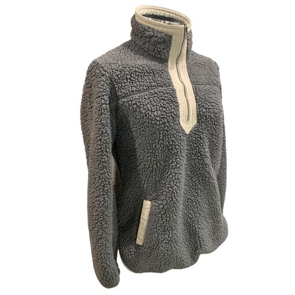 Small Abercrombie & Fitch Womens Pullover Soft Sherpa Jacket - Picture 6 of 10